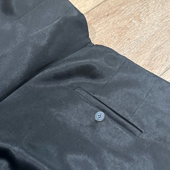 Theory - Wide Leg Culotte in Bonded Satin - Picture 12 of 12